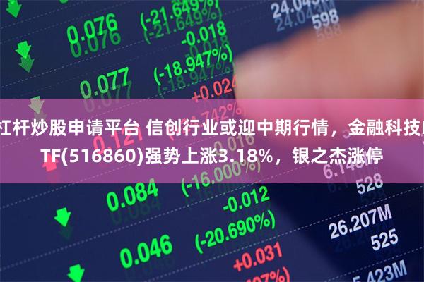 杠杆炒股申请平台 信创行业或迎中期行情，金融科技ETF(516860)强势上涨3.18%，银之杰涨停